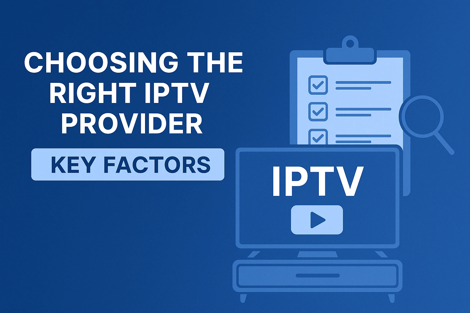 Choosing the right IPTV provider