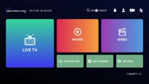 IPTV Smarters Layout