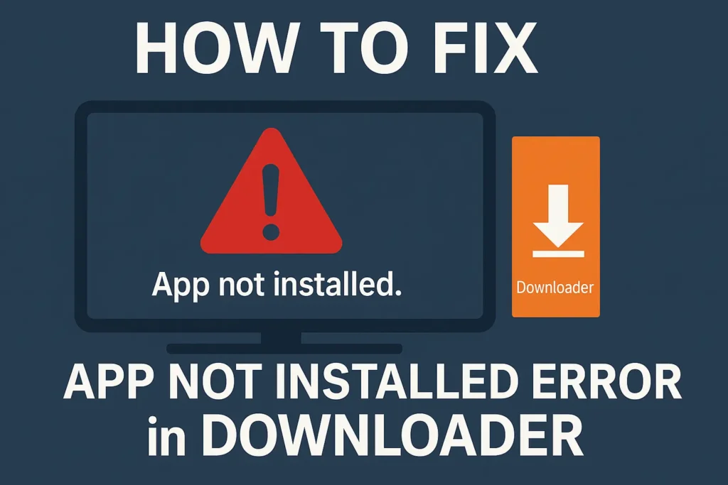 app not installed error on Downloader